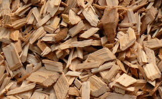 Nahaufnahme von Bockelmann-Energie-Hackschnitzel